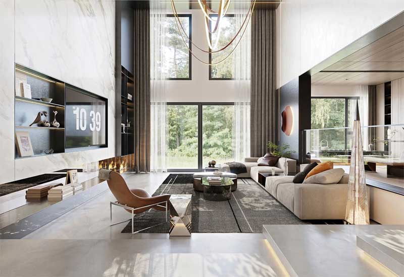 郑州别墅装修设计费用明细：500㎡全案预算清单