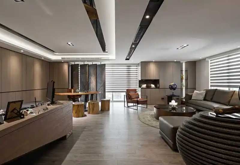 郑州金融公司办公室装修设计:稳重专业风格的打造