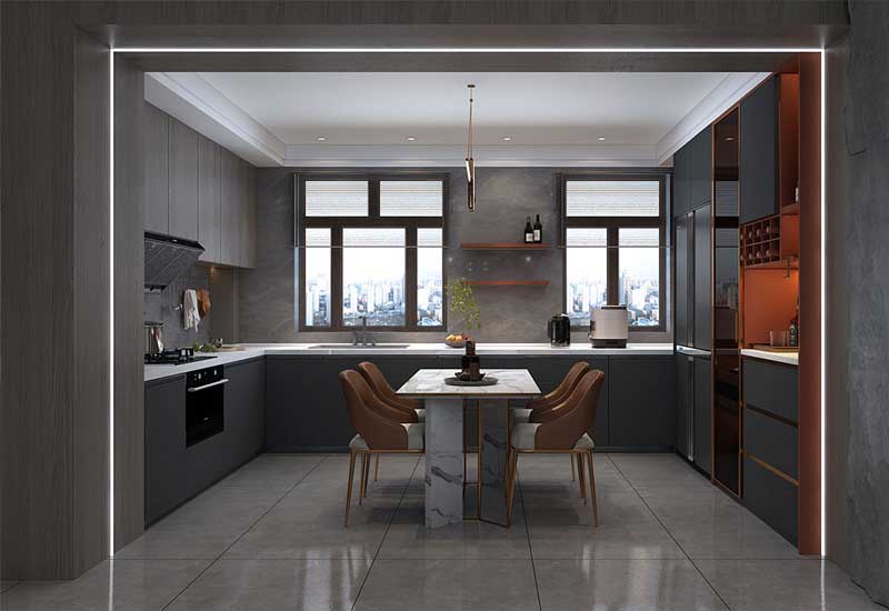 郑州家装设计：厨房动线混乱？3招优化"黄金三角"操作区