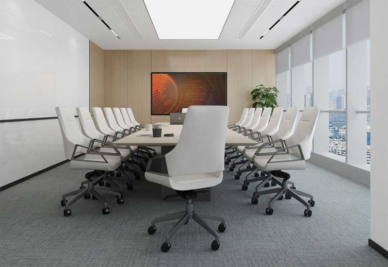 郑州会议室装修设计费：隔音效果及施工报价与材料选择