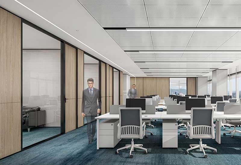 郑州工业园区办公室装修：设计费用/施工周期/材料适配方案