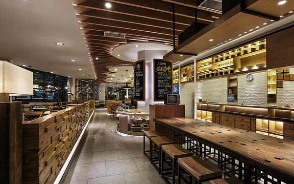 450平米连锁餐饮店装修设计效果图