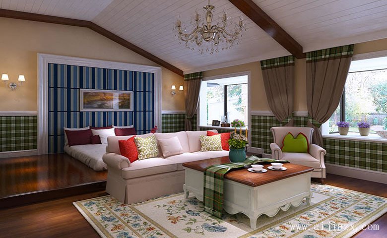 最受欢迎的田园风格别墅装修效果图