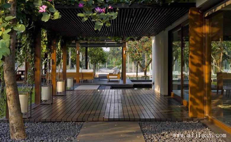 最受欢迎新中式风格度假山庄景观装修效果图