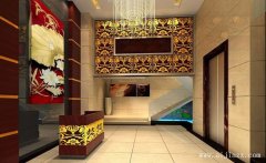 新中式风格高级足疗会所装修效果图