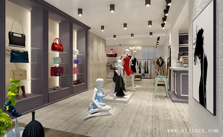 女装专卖店铺装修效果图