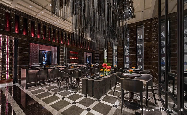 灰色主题的现代风格餐馆装修效果图