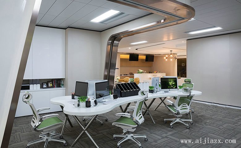 时尚的现代风格办公室装修效果图