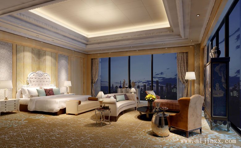 简单大气的酒店装修效果图