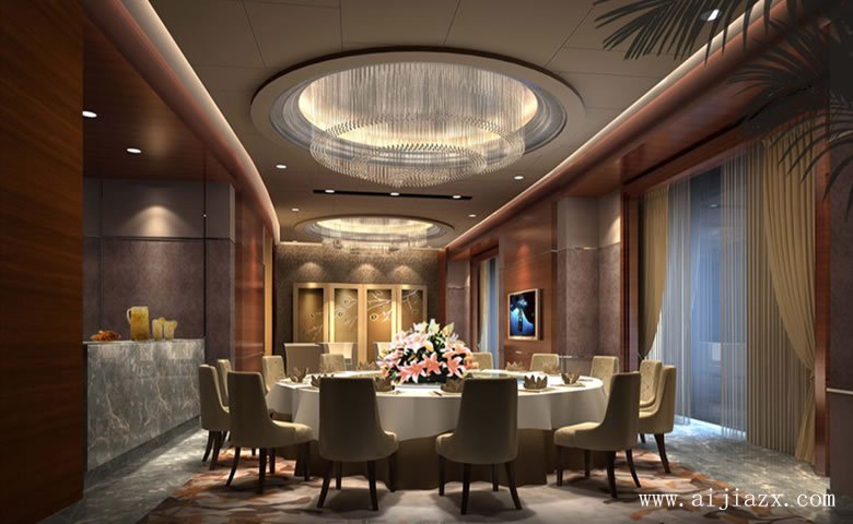 低调奢华的酒店小包间装修效果图