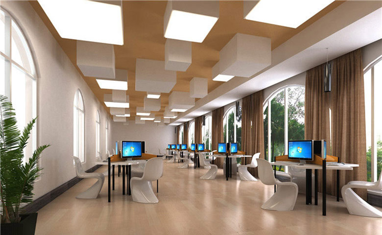 郑州简约风格图书馆装修设计效果图