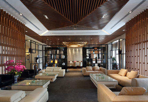 郑州200多平的新中式私人会所装修设计效果